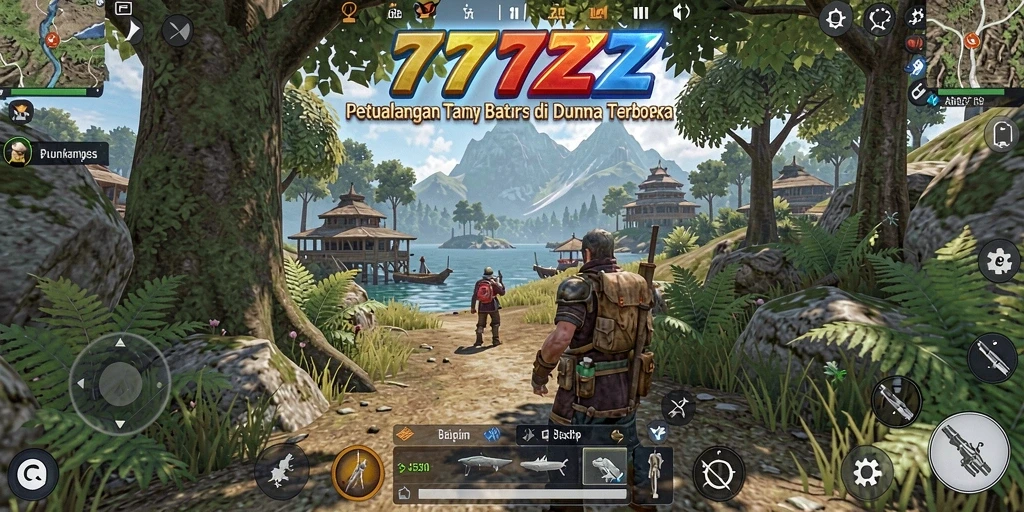 Tampilan gameplay menakjubkan di dunia terbuka 777ZX.