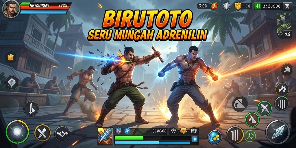 Tampilan mendebarkan pertarungan di BIRUTOTO