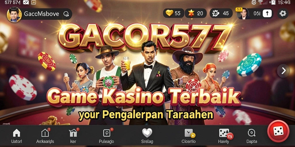 Screenshot utama GACOR577 menampilkan gameplay Kasino yang seru dan menarik.
