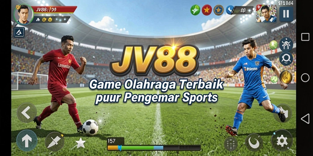 Screenshot menarik dari gameplay JV88 yang menampilkan aksi olahraga seru.