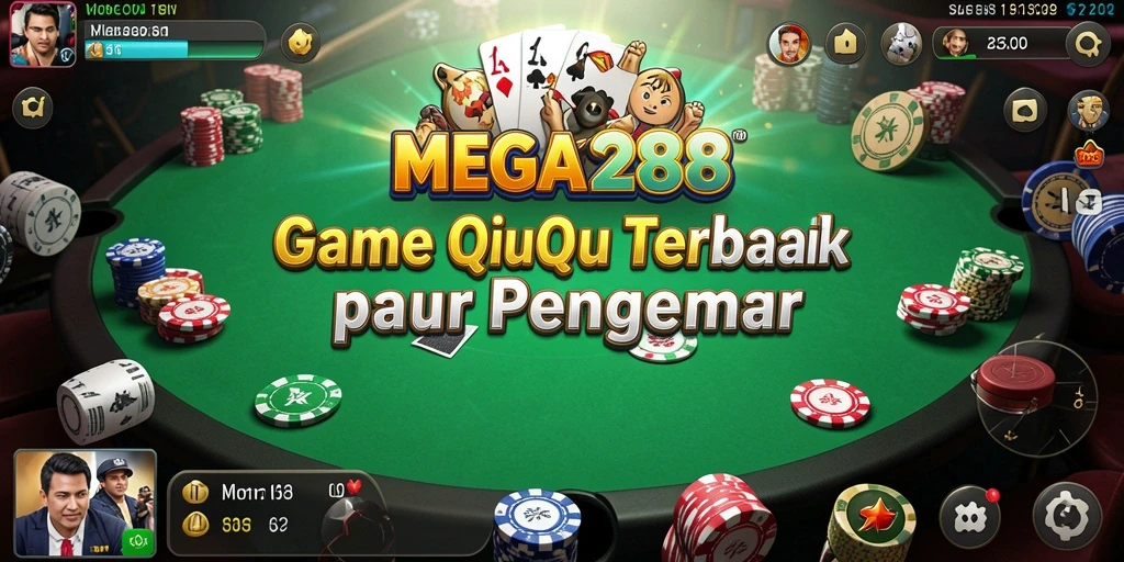 Tangkapan layar MEGA288 yang menunjukkan momen bermain QiuQiu yang seru.