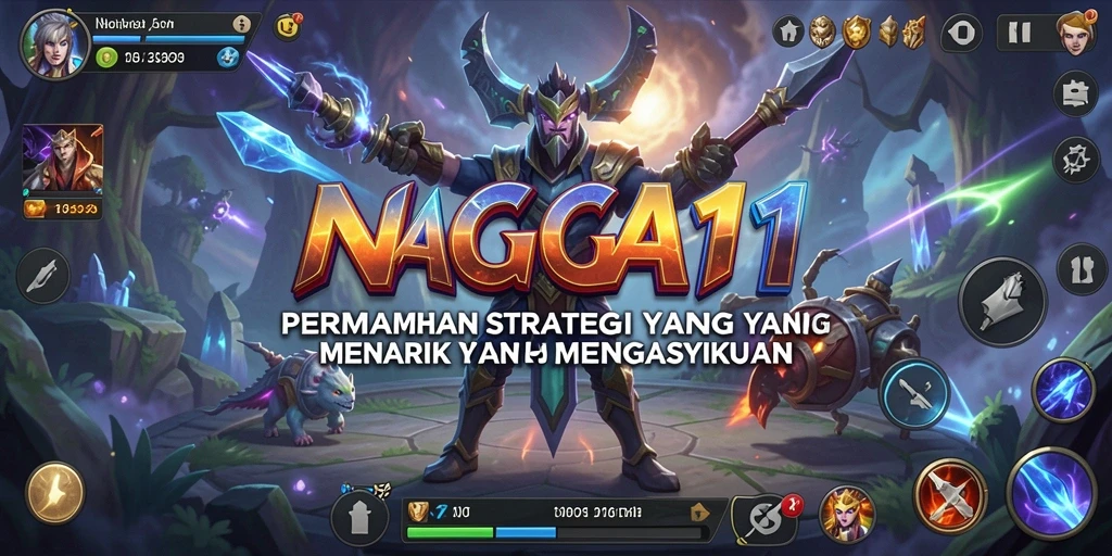 Tampilan gameplay NAGA11 yang menakjubkan dan strategis.