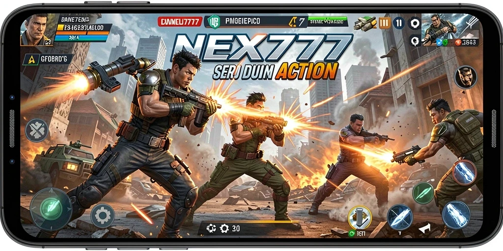 Tampilan gameplay NEX777 dengan aksi seru dan grafis menawan.