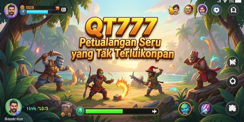 Tampilan menakjubkan dari gameplay petualangan QT777.