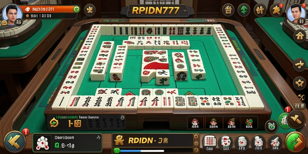 Tampilan menarik dari gameplay Mahjong RPIDN777 yang mengasyikkan.